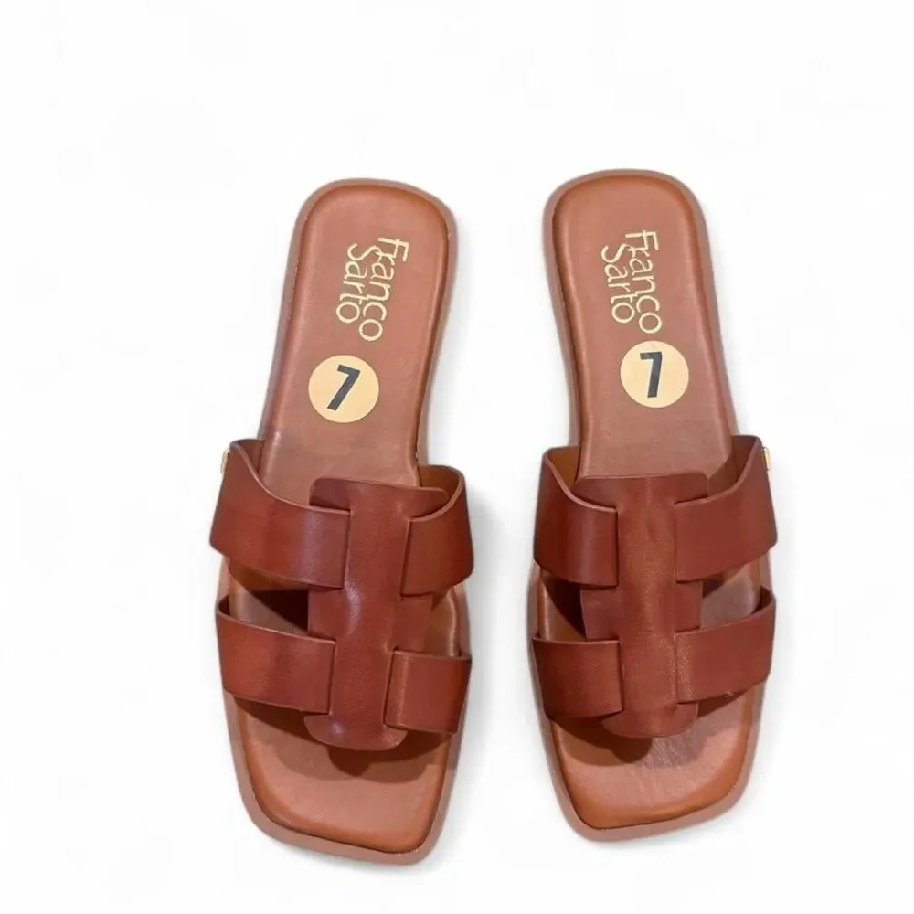 Franco-sarto Women's Brown and Tan Sandals